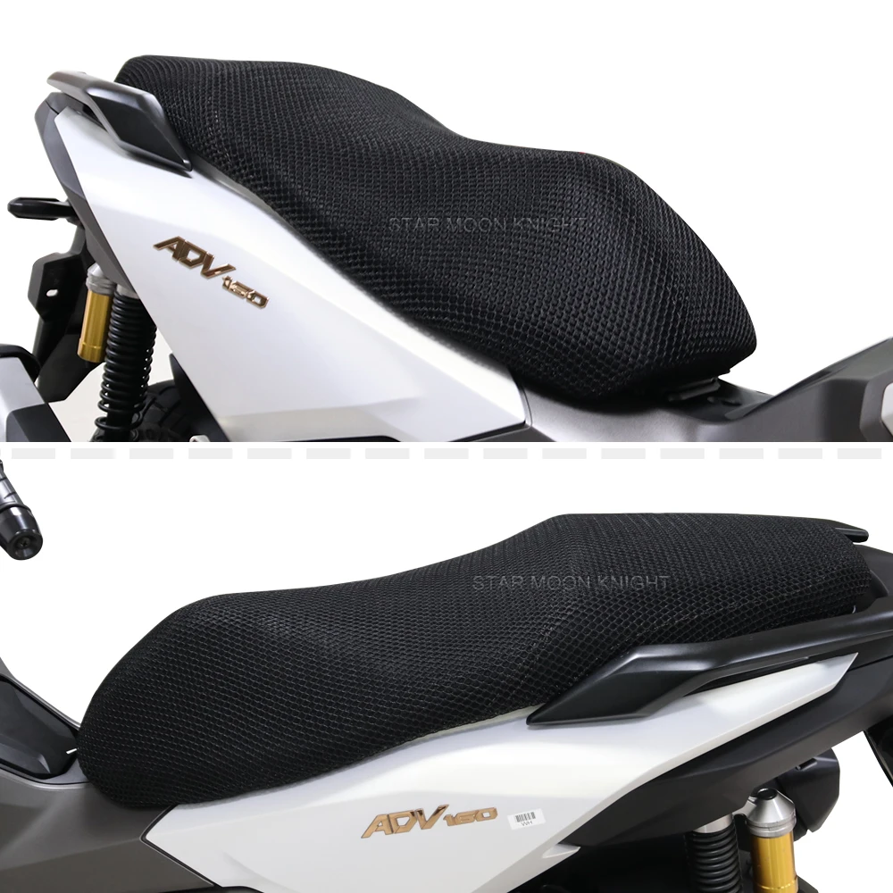 For Honda ADV160 ADV 160 Accessories Motorcycle Breathable Sun Protection Waterproof Mesh Seat Cushion Cover