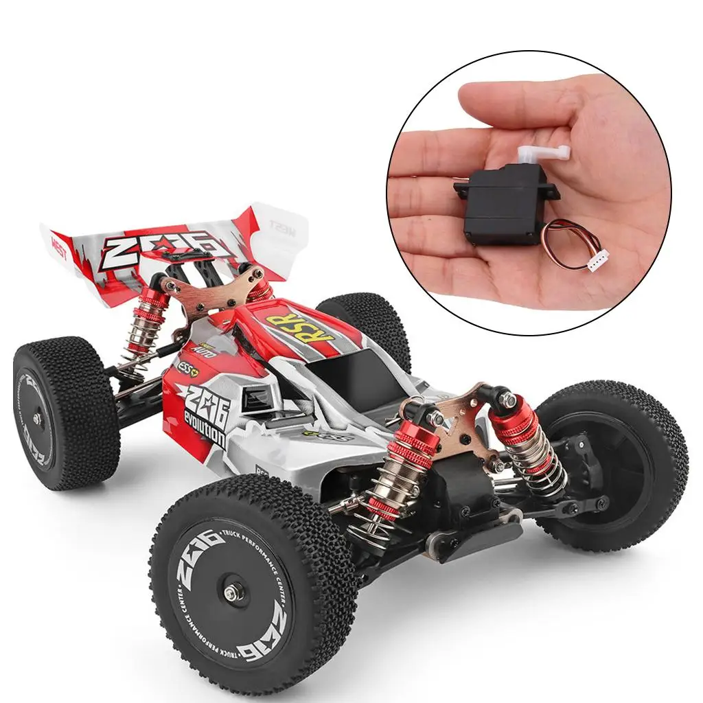 

1/14 Scale RC Car 6kg Servo Steering Gear for WLTOYS 144001 1/14 Scale RC Car Parts Replacement