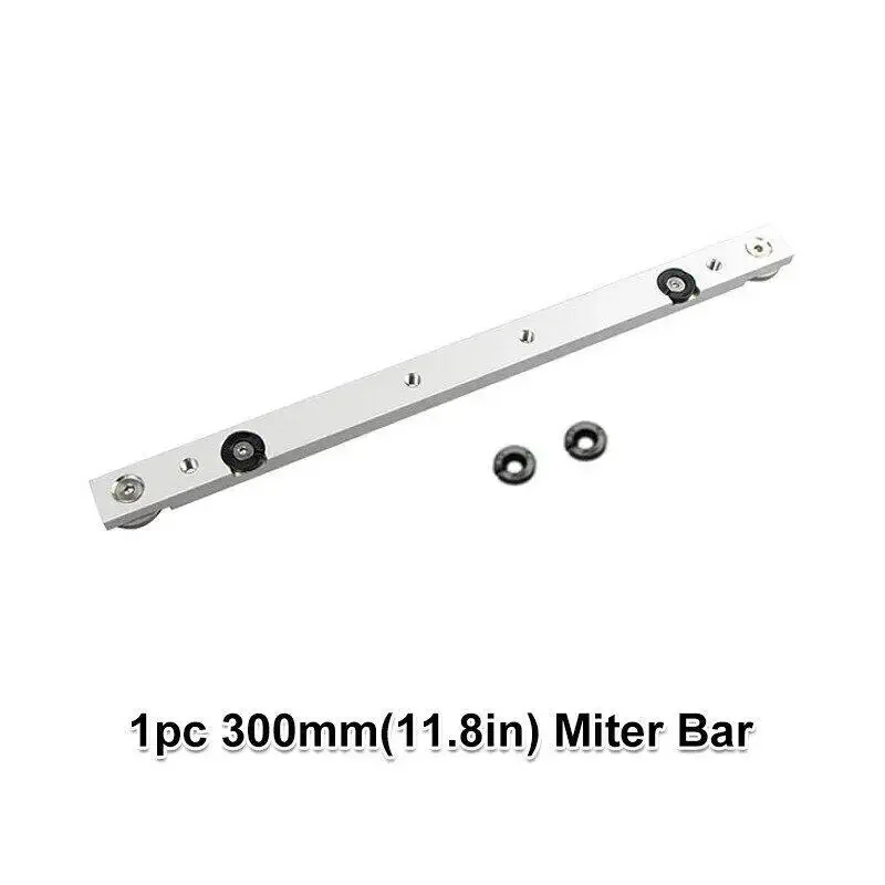 1 buah 300mm/450mm Miter Bar meja geser rel meja Miter melihat batang pengukur untuk t-slot t-track Miter track Jig perlengkapan slot Router Meja