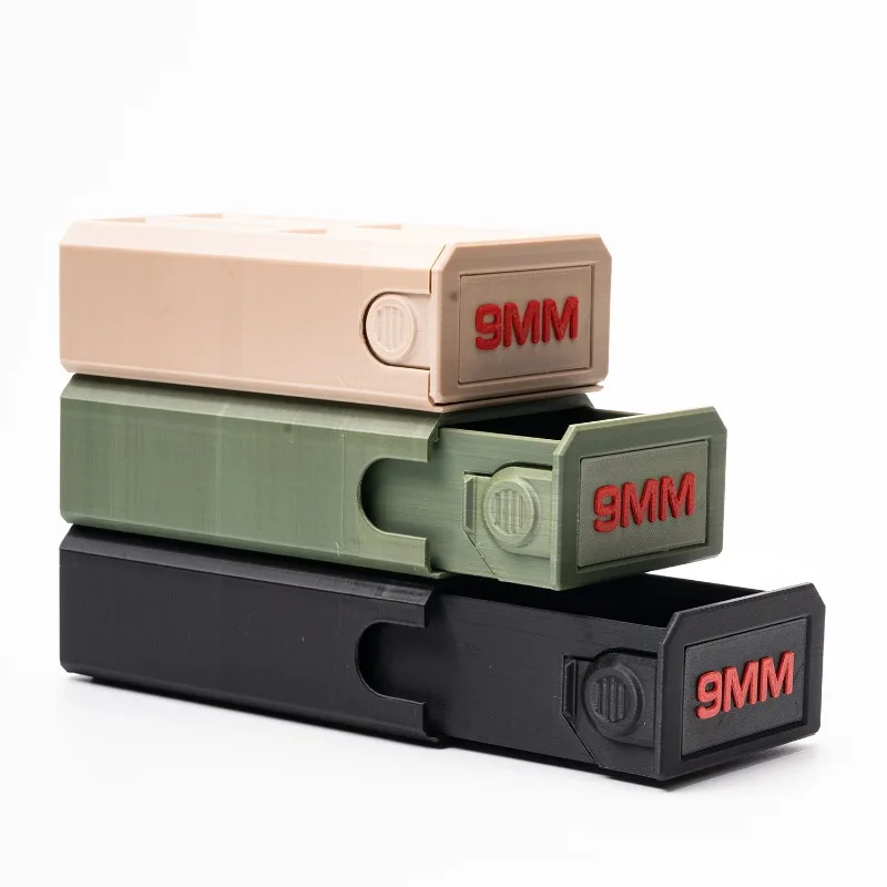 9mm Ausziehbare Munitionsbox im Taktischen Stil Desktop-Kugelorganizer