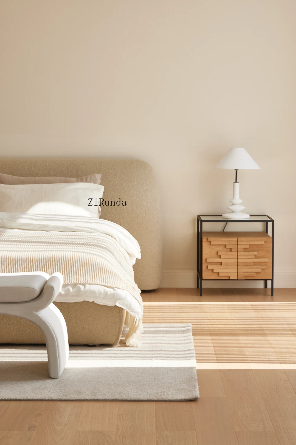 أثاث غرفة النوم، طاولات بجانب السرير الحديثة، خزائن من خشب البلوط المعاد تدويره، طاولات بجانب السرير أنيقة فاخرة