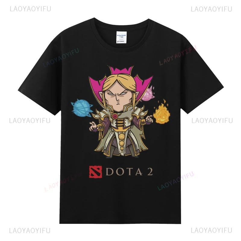 رجل تي شيرت DOTA 2 Camiseta القطن الخالص Crewneck الشهيرة لعبة تي شيرت عادية كول المحملة لعبة عشاق الهدايا قميص الجرافيك تي شيرت