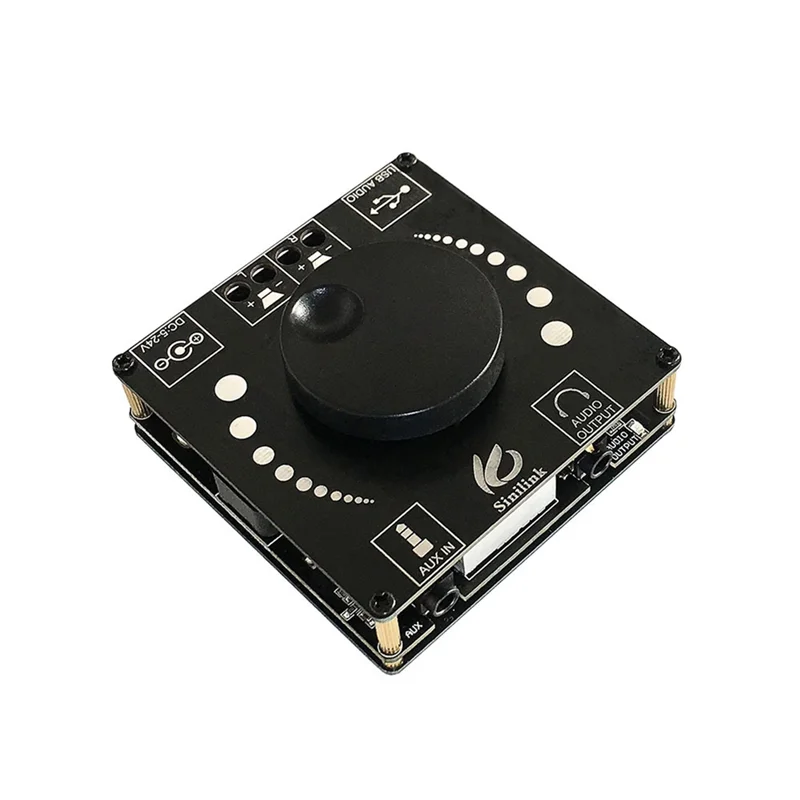 

XY-AP50H HIFI Fever 2.0 Stereo Bluetooth5.0 Amplifier Board TPA3116D2 50W+50W High-Bass Adjustable Stereo Audio Module