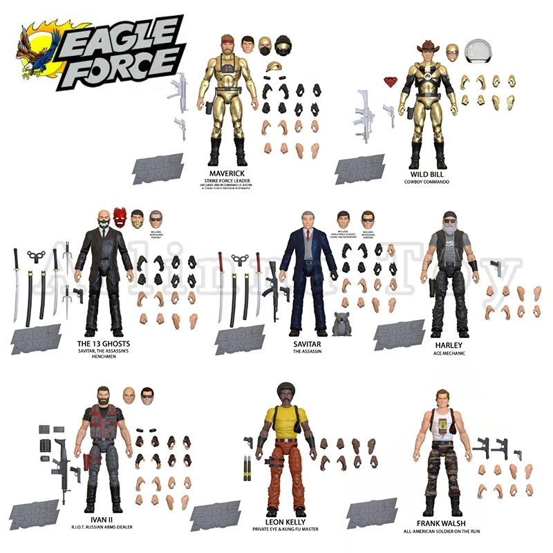 

Eagle Force 1/18 4inches Action Figure 40th Anniversary Wave 4 Figures Anime Collection Model For Gift Free Shipping