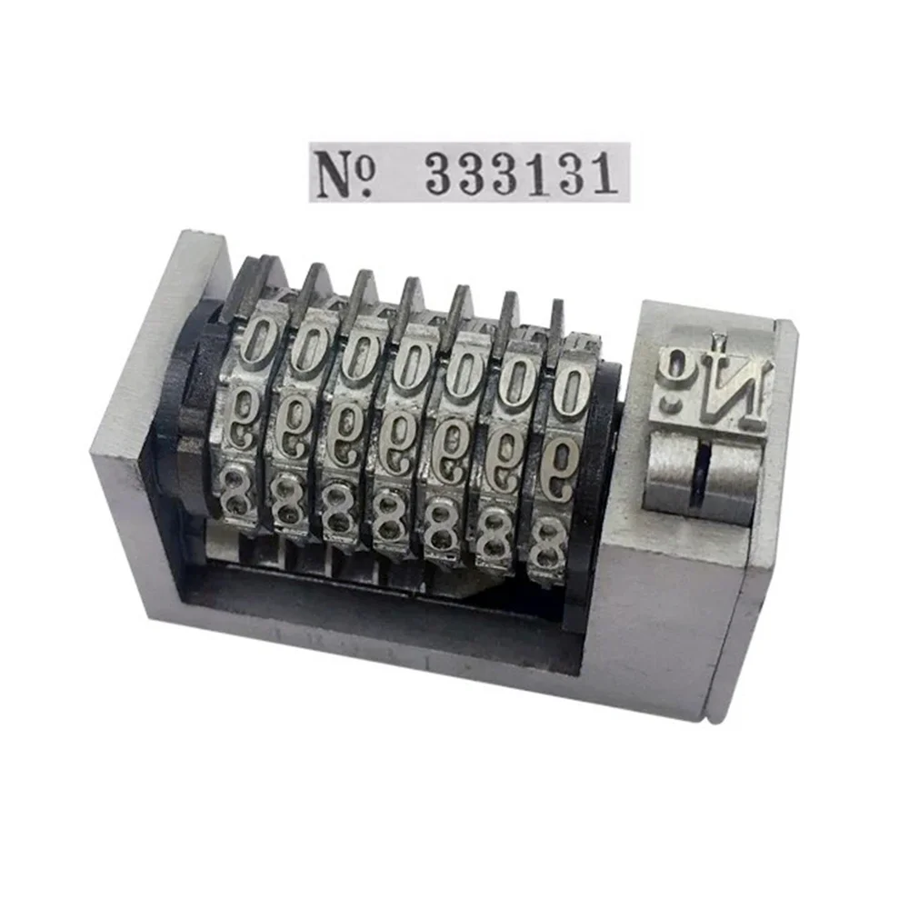 

RCIDOS 7 Digit 4X8 cicero plunger numbering machine 7 Bit Code Printer Reverse Type ,1pcs price