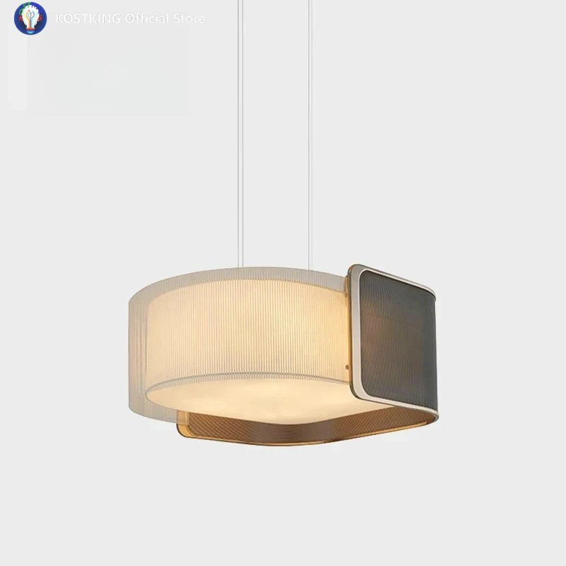 

Fashionable Fabric Pendant Light Luxurious Postmodern Living Room Bedroom Hotel Lobby Decoration Atmospheric Lighting Fixtures