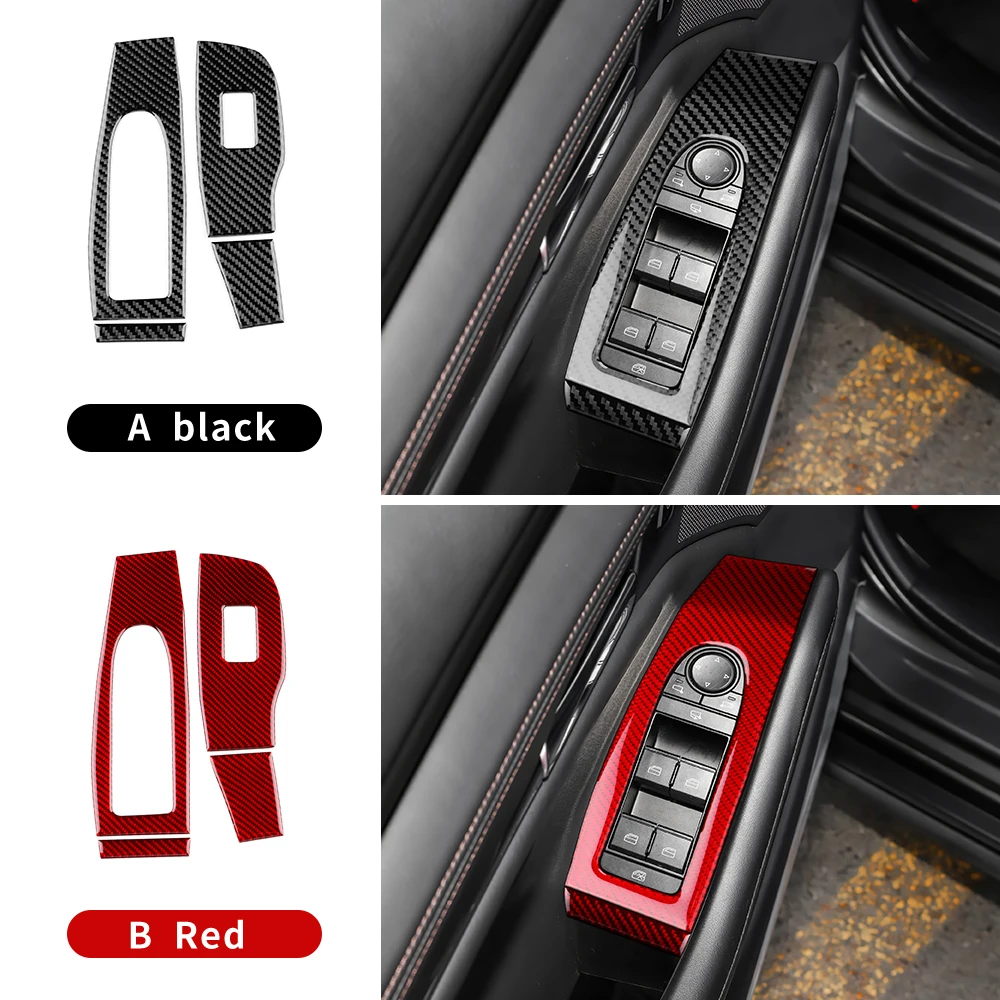 

For Mazda 3 BP 2019 2020 2021 2022 2023 2025 Mazda3 Axela LHD RHD Real Soft Carbon Fiber Car Front Door Window Panel Sticker