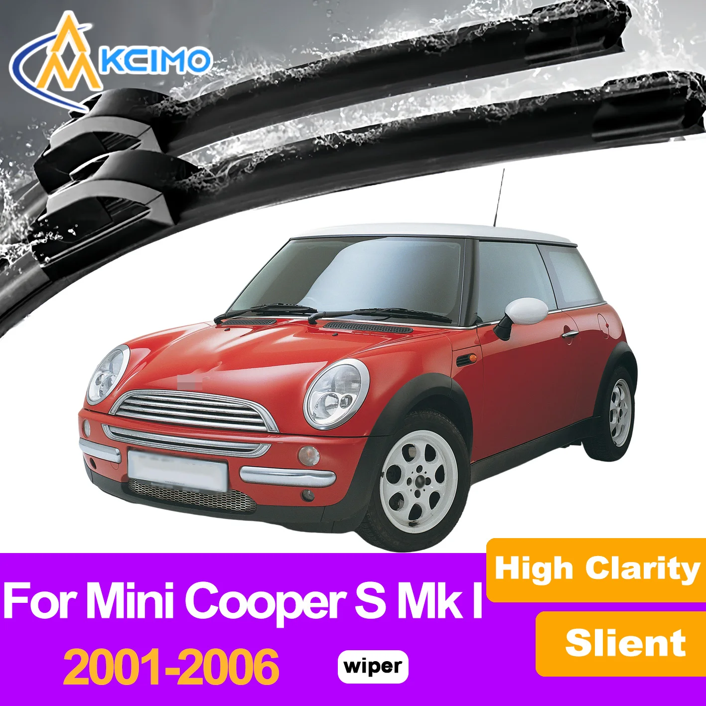 

2Pcs Front Windshield Wiper Blades For Mini Cooper S Mk I R53 2001-2006 Windscreen Window Car Accessories