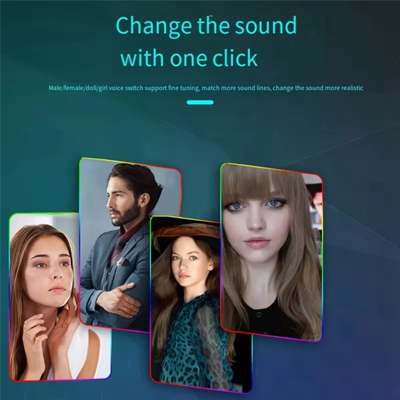 A9 Live Sound Card Voice Changer Voice Changer 11 Sound Effects KTV Mode Male Voice To Female Voice Easy To Install-T44C