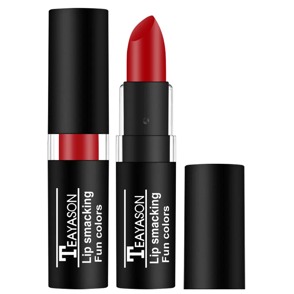 Lápices labiales mate desnudos, 12 colores, resistente al agua, taza antiadherente de larga duración, esmalte de labios Sexy, pigmento de lápiz labial rojo y negro de vampiro, cosméticos