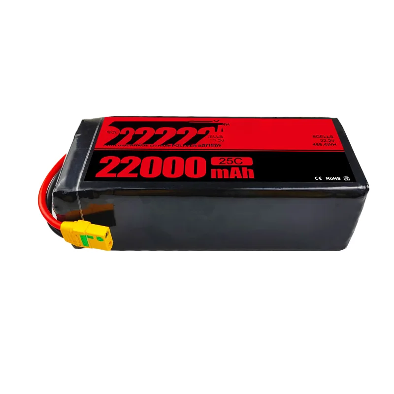 Universal Operation 22000mAh 25C 22.2V/6S Battery for Small & Medium Plant Protection UAV