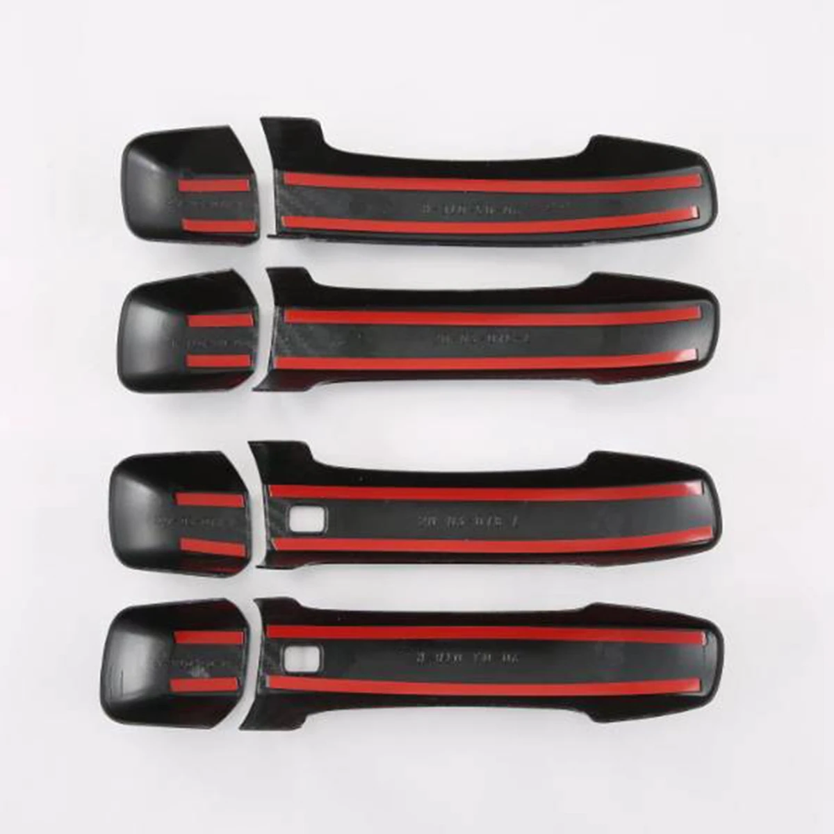 For Kia MOHAVE 2020 2021 2022 ABS Carbon Fiber Door Handle Cover Trim Decorator Sticker Exterior Accessories—L49A