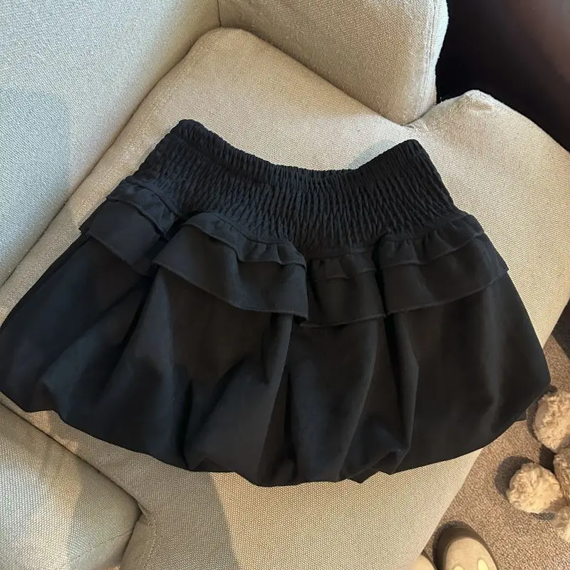 

Fluffy Bud Short Skirt Women's Clothing Autumn and Winter Suede High Waist Thin Cake Skirt Spice Girl Skirt