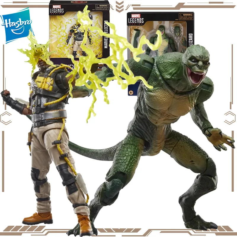 

Hasbro оригинальная фигурка Marvel Legends Spider-Man: No Way Home Lizaro Electro, игрушки для мальчиков и девочек, подарок, Коллекционная модель