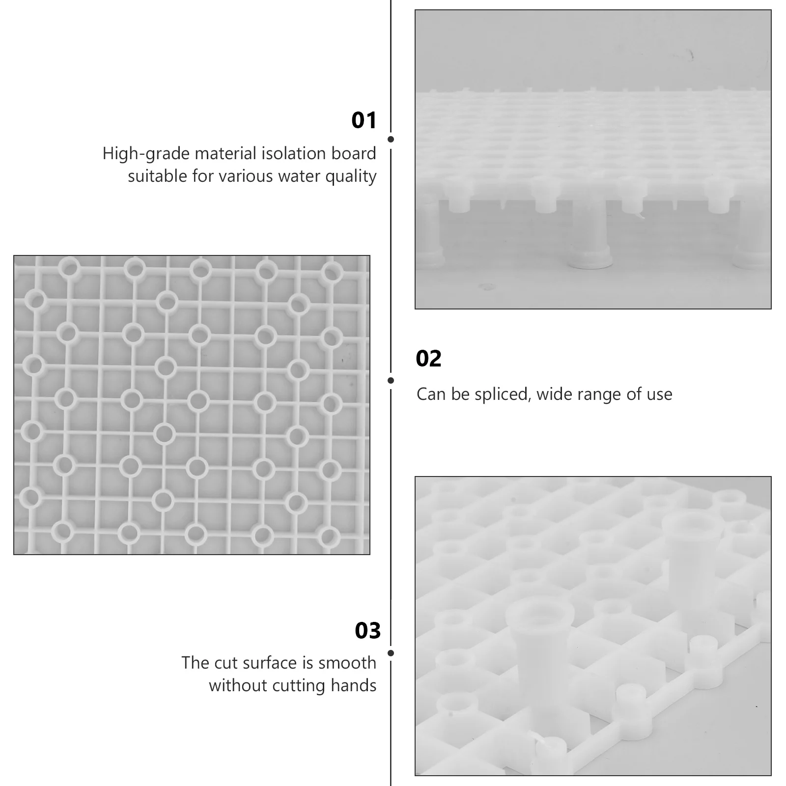 

1 Set Tank Filtering Plate Pvc Aquarium Filtration Splicing Divider Bottom Filter Isolation Net Fish Tank Accessory Aquarium
