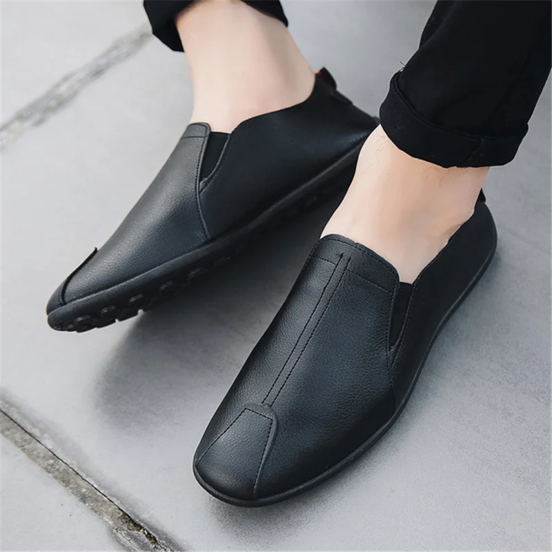 Men Loafers Shoes Spring 2023 Fashion Boat Footwear Man Brand Leather Moccasins Men\'S Shoes Men Comfy Drive Men\'s Casual Shoes