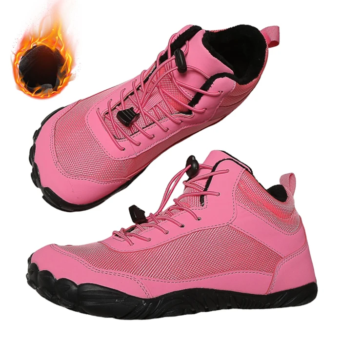 

Зимние походные ботинки для босиком, женские, минималистичные теплые зимние ботинки без шнуровки, обувь для босиком, мужская широкая водонепроницаемая походная обувь