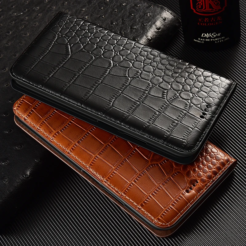 Crocodile Genuine Leather Flip - Phone Cases Classy review and price