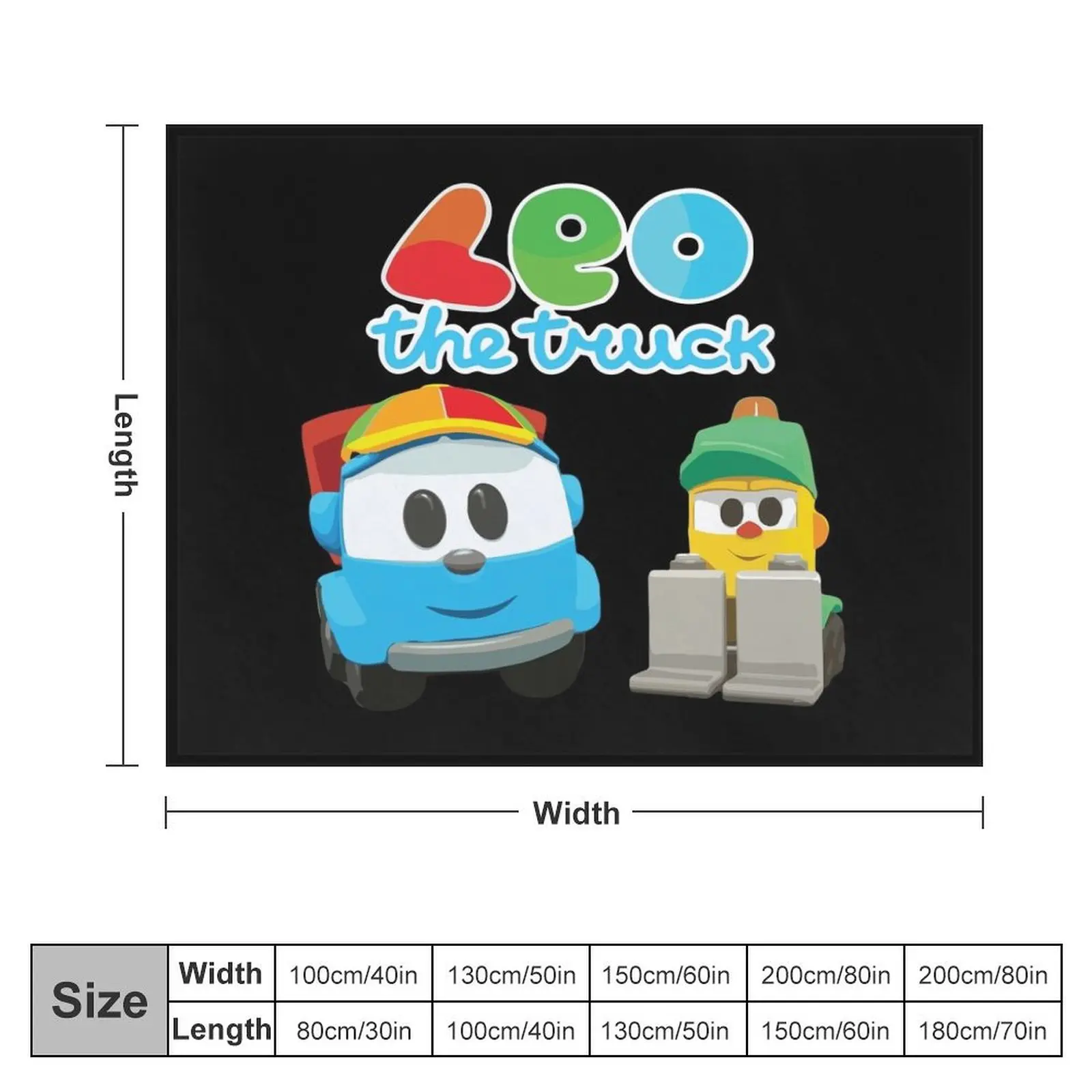 LEO the truck and Lifty summer hats Throw Blanket Kid'S Single Blankets