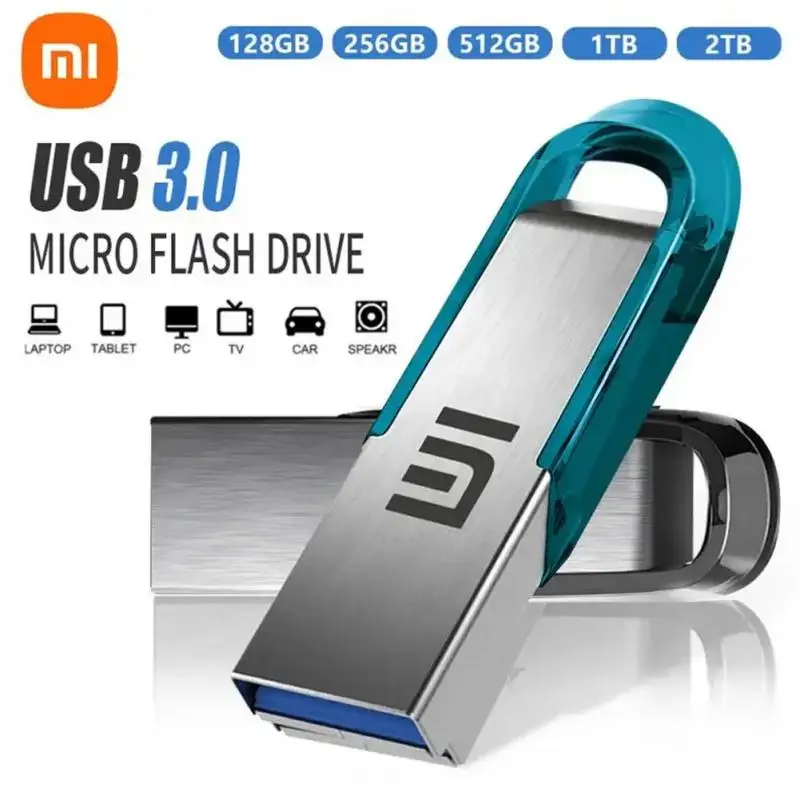 Xiaomi Drives Flash USB para Computador, Pendrive, Memory Stick, Disco U, Disco U, USB 2.0,1TB 2TB 128GB, 256GB, 512GB, 64GB