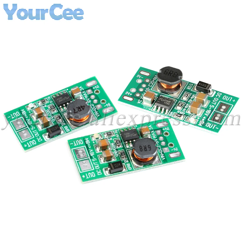 5pcs DC-DC USB Input Voltage Regulator Converter Adjustable 3.2V 3.7V 4.2V to 5V 9V 12V  Boosting Step Up Power Supply Module