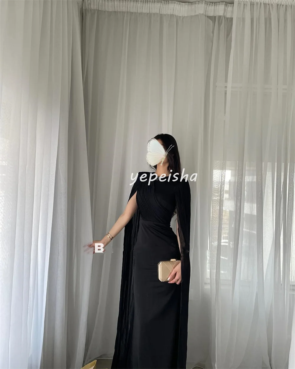 Tank-Robe Mi-Longue en Jersey Froncée et Drapée pour Occasions, Tenue Simple Personnalisée à la Mode, Col Rond, Style Sirène