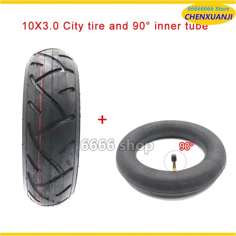 10 Inch Pneumatic Tyres 80/65-6 for Electric Scooter E-Bike 10x3.0-6 Thicken Widen Hard Wear-resistant Road Tires Inner Tubes