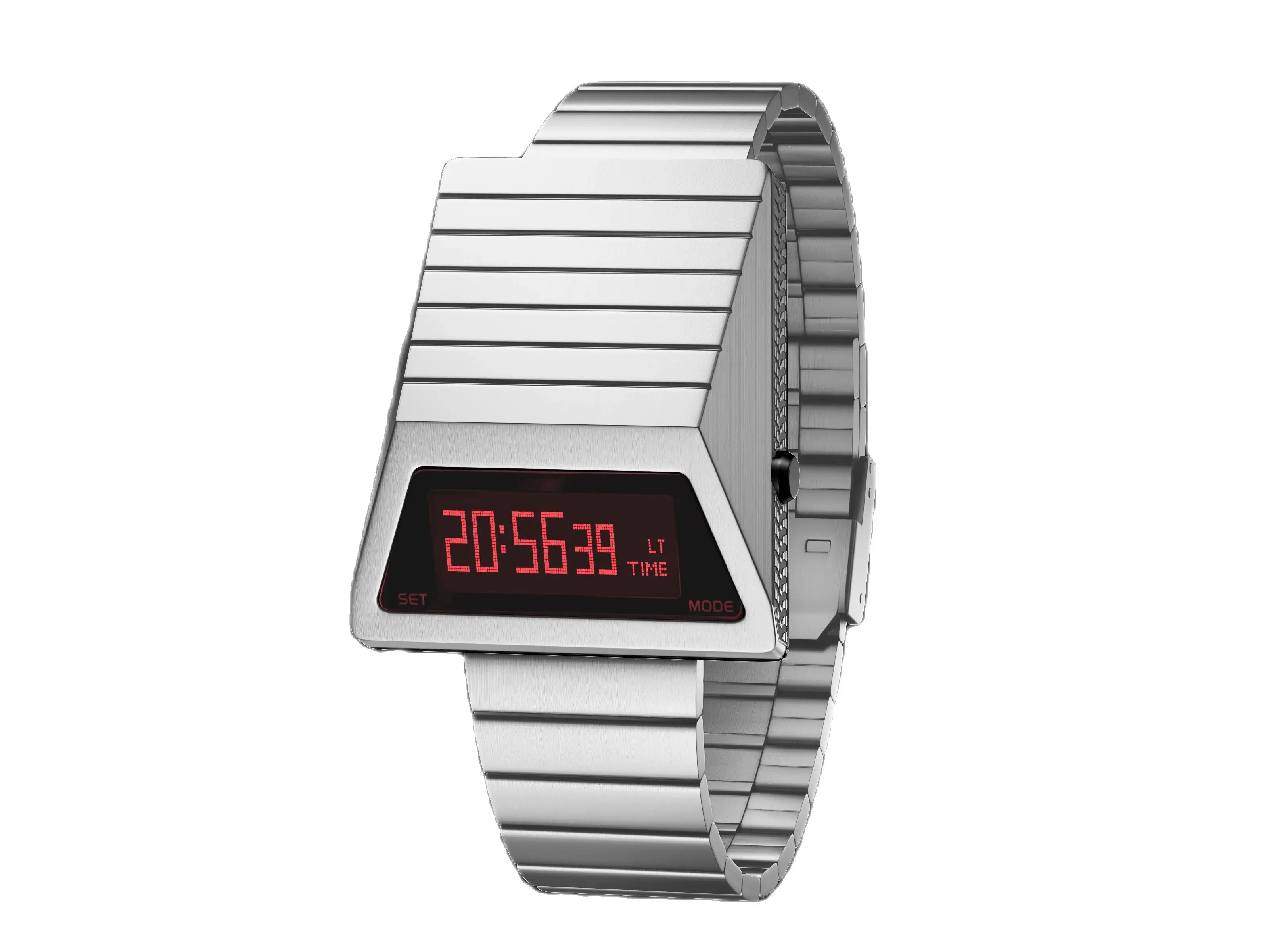 BENLYDESIGN Unique Metal Watches Digital Cyber Watches For Men Retro-futuristic Punk Style Fashion Led Electronic Watches S4000