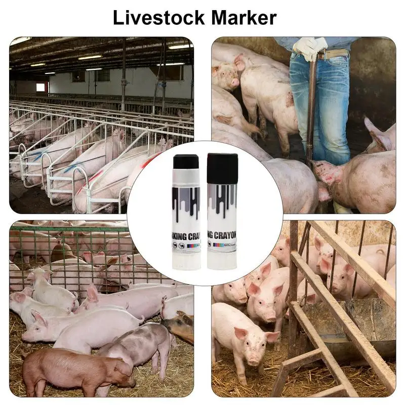 Rinder markierung stift Vieh markierung stift sicherer hochreiner Paraffin-basierter Tierhaut markierung stift für Enten schwein