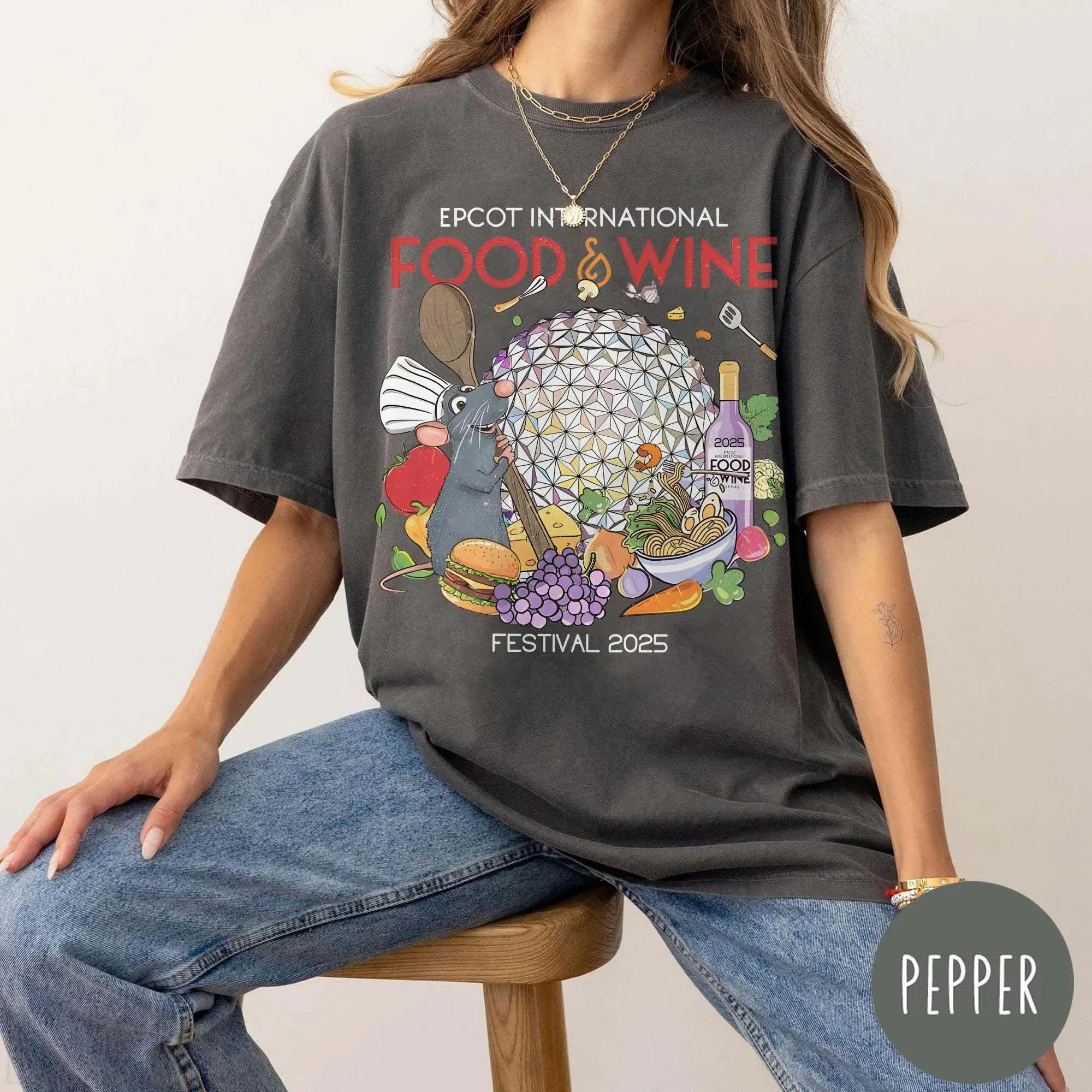 

Remy Chef, Disney Epcot International Food & Wine Festival, Remy Ratatouille, WDW Food & Beverage Team All-season cotton bottoms