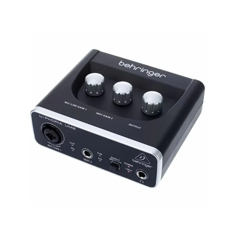 Behringer U-Phoria Studio Complete Recording Bundle with USB Audio Interface Condenser Microphone and Studio Headphones