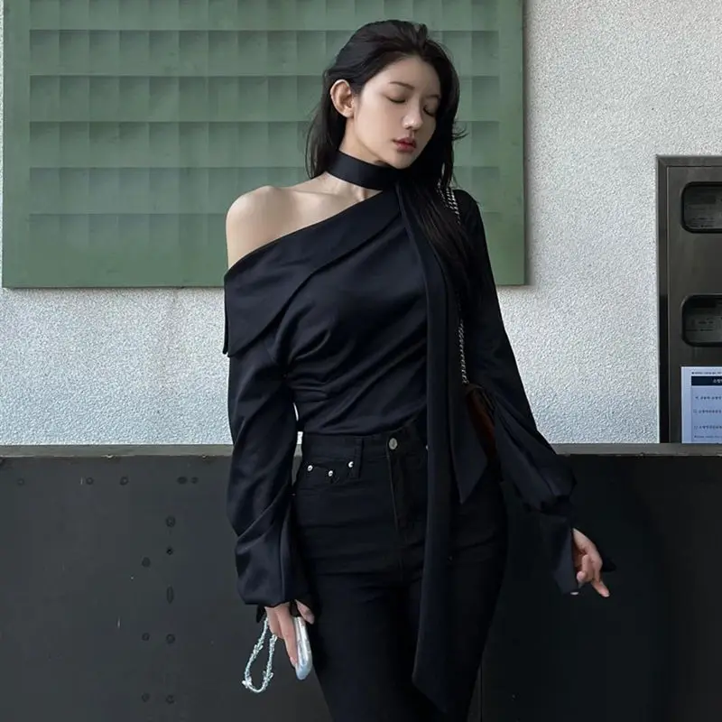 البلوزات لاعبا البلوفرات امرأة تريكو الديكور القوس التفاصيل نادي ليلة حفلة حفل متعدد الألوان المؤنث موضة إلى الأمام الخريف #4