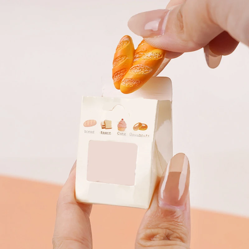 1 ensemble 1:12 scène de cuisine Miniature décor à la maison jouets pour enfants Dim Sum modèle maison de poupée pain en sachet Dessert nourriture poupée accessoires