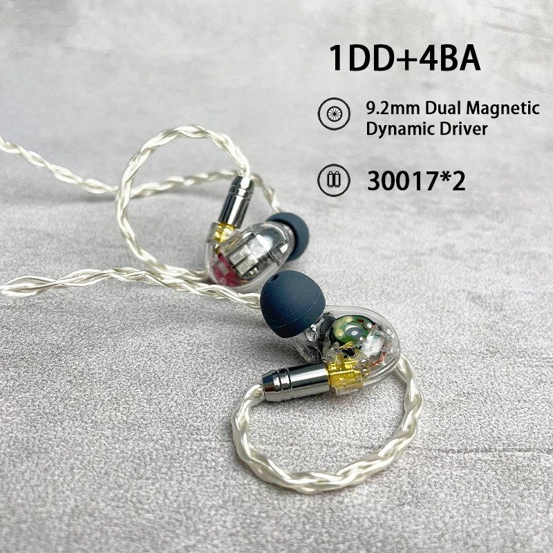 846 High Quality IEM 1DD+4BA 5BA 6BA Dynamic Driver Balanced Armature In-Ear Stage Return HiFi Earphone