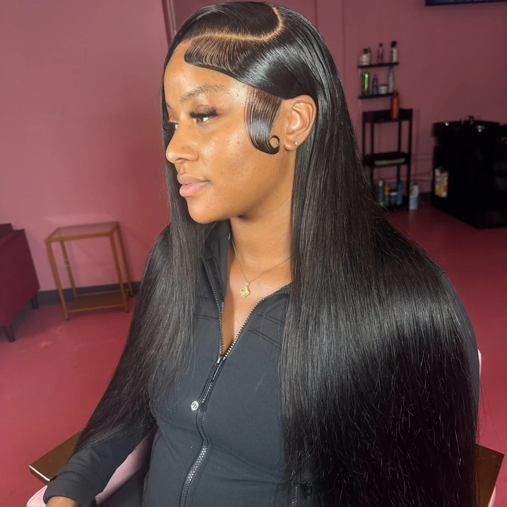 

13x4 13x6 Straight Real HD Lace Frontal Glueless Wig 15A Super Double Drawn High Density Melt Skins HD Lace Full Frontal Wigs