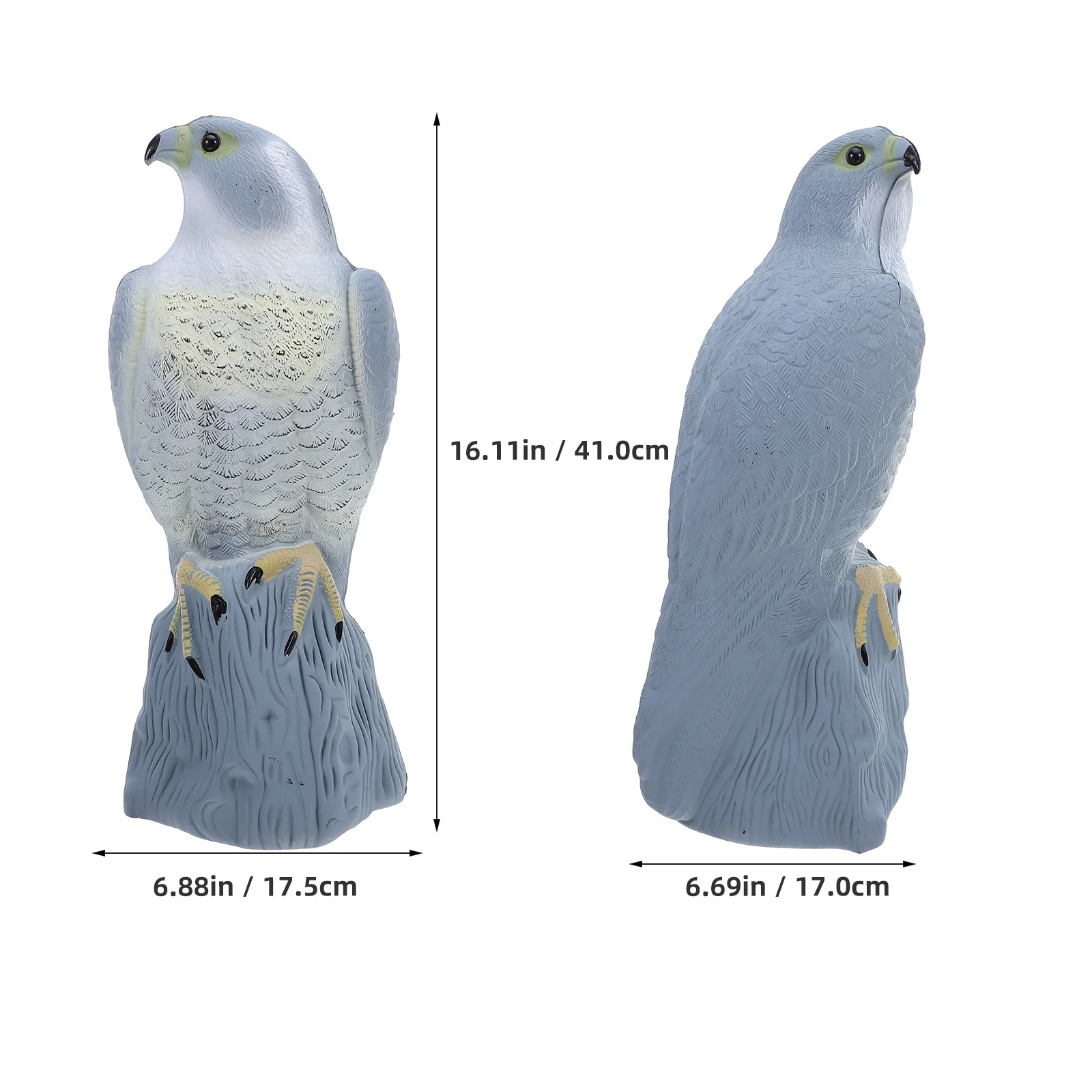 حديقة النسر لتخويف الطيور بعيدا حماية أشجار الفاكهة والنباتات لا تحتاج إلى تحريك حل فعال على المدى الطويل على شكل نسر شرك