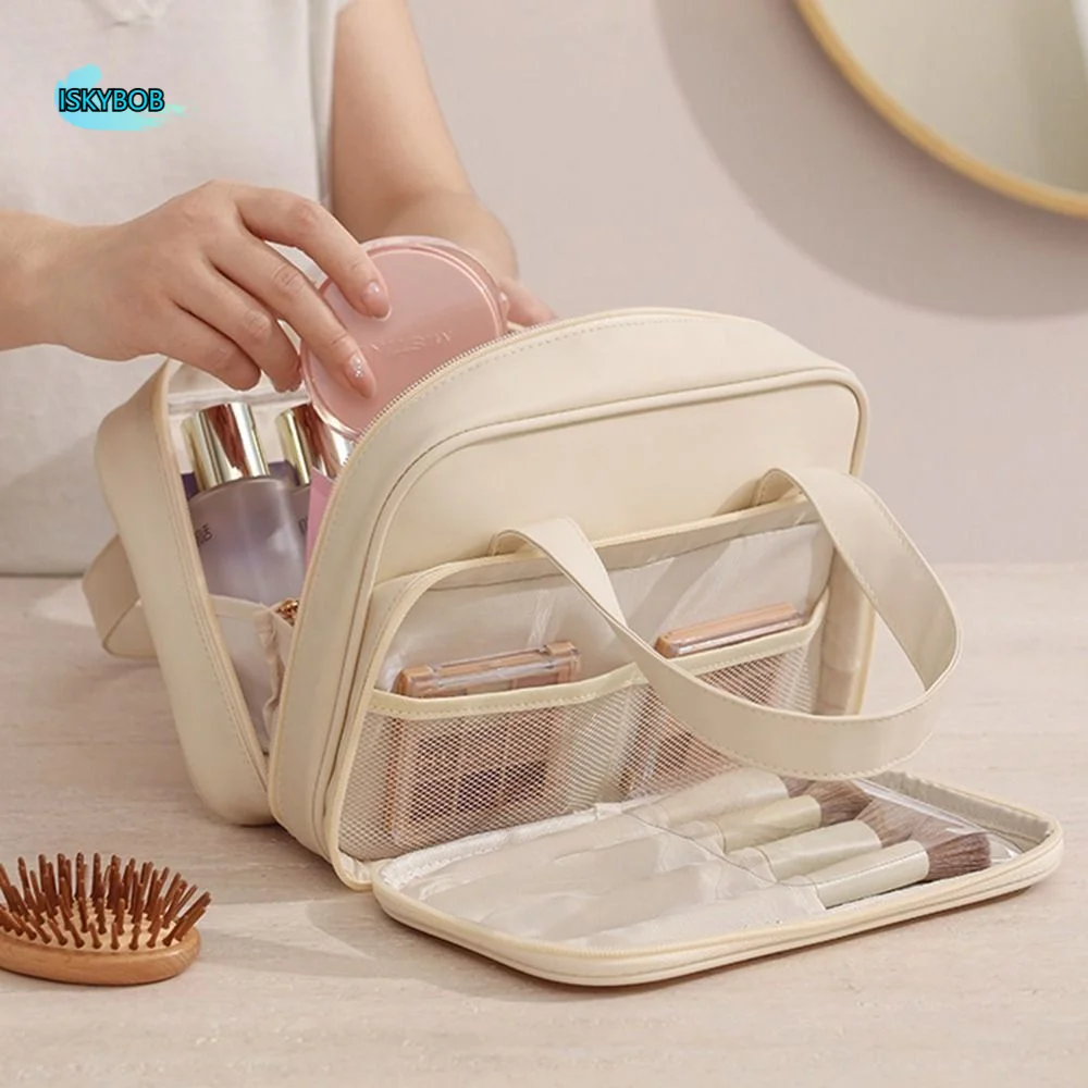 

Large Capacity Cosmetic Storage Bags Waterproof Multi-Functional Toiletries Storage Pouch Dustproof Portable Women's Wash Bags