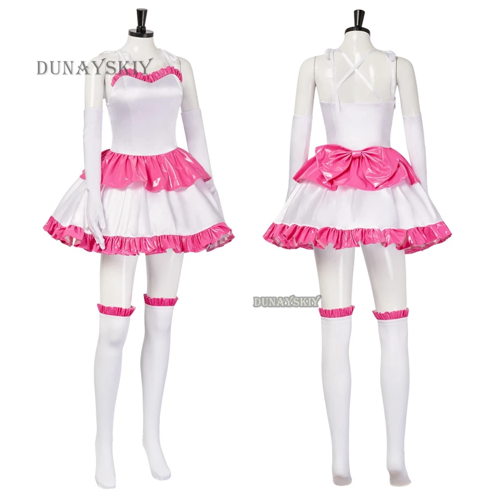 Anime perfekten Film blau Mima Kirigoe Cosplay Kostüme Perücke rotes Kleid Frauen Halloween gruselige Cartoon Party Rollenspiel ausgefallene Outfit