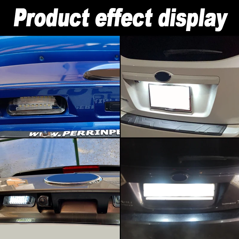 

2pcs Rear License Running Light Number Plate Lamp 12V 3W For Subaru Legacy 2010-2014 XV Crosstrek 2013-2014