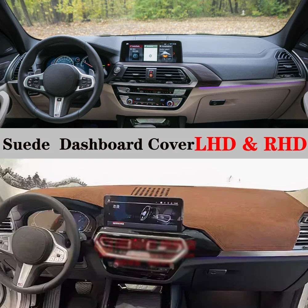 

For BMW X3 X4 M40i 30d 30i G08 G02 2018 -2022 Accessories Suede Dashboard Cover Instrument Panel Dash Mat Dashmat Protective Pad