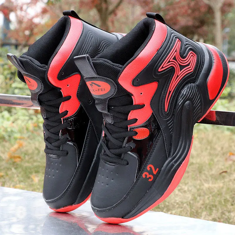 New Basketball Shoes for Men High-Top Sports Shoes Wear-Resistant Basketball Boots Training Athletic Outdoor Casual Sneakers