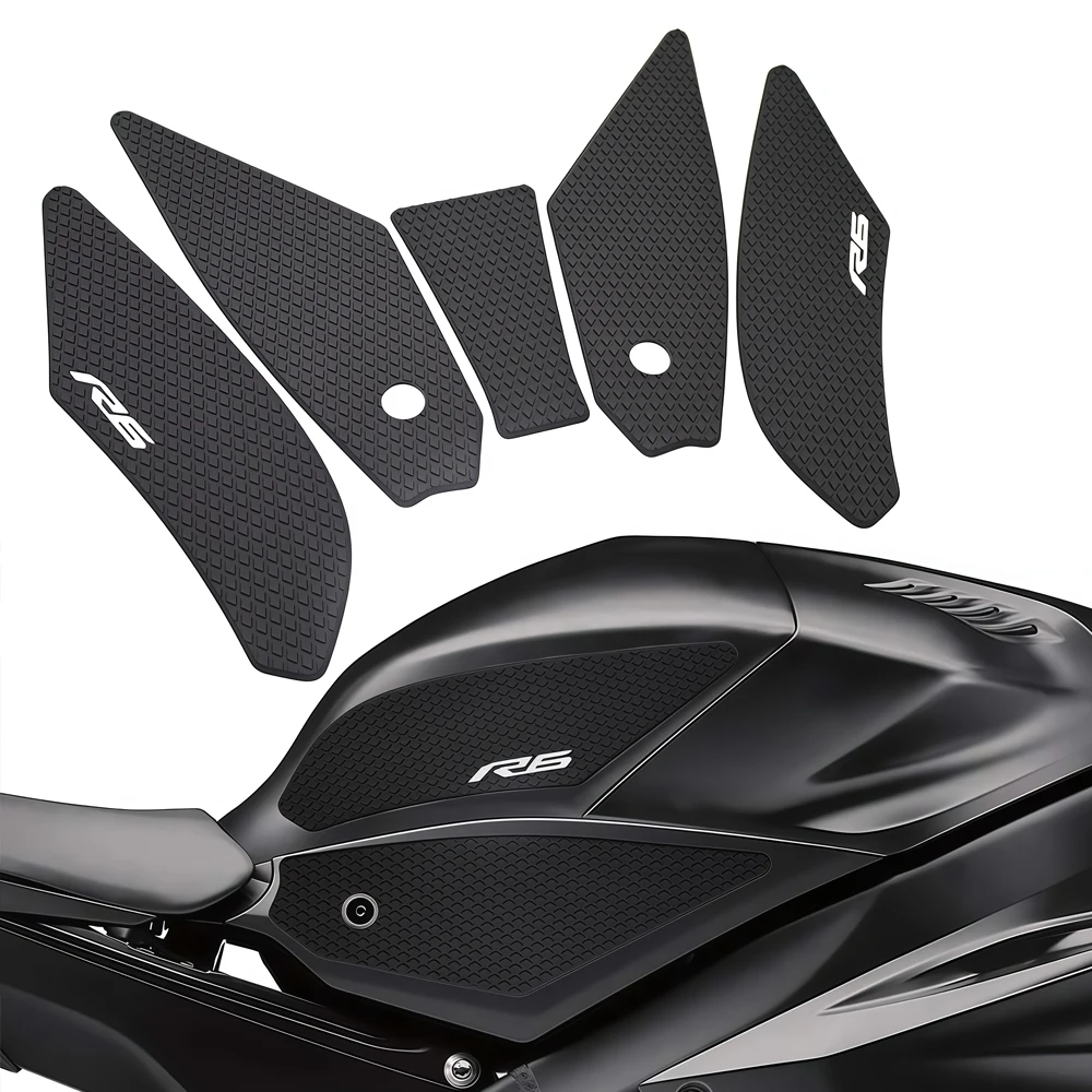 

Нескользящие резиновые боковые наклейки на бак для Yamaha GYTR YZF R6 2017-YZFR6 RACE, защитные накладки на колени, боковая наклейка