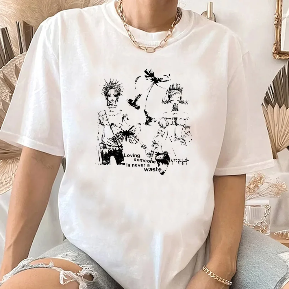 Nana t-shirt women 2000s 80s Pop Culture Trendy aesthetic tshirt Punk 2000s streetwear Breathable women anime view 4