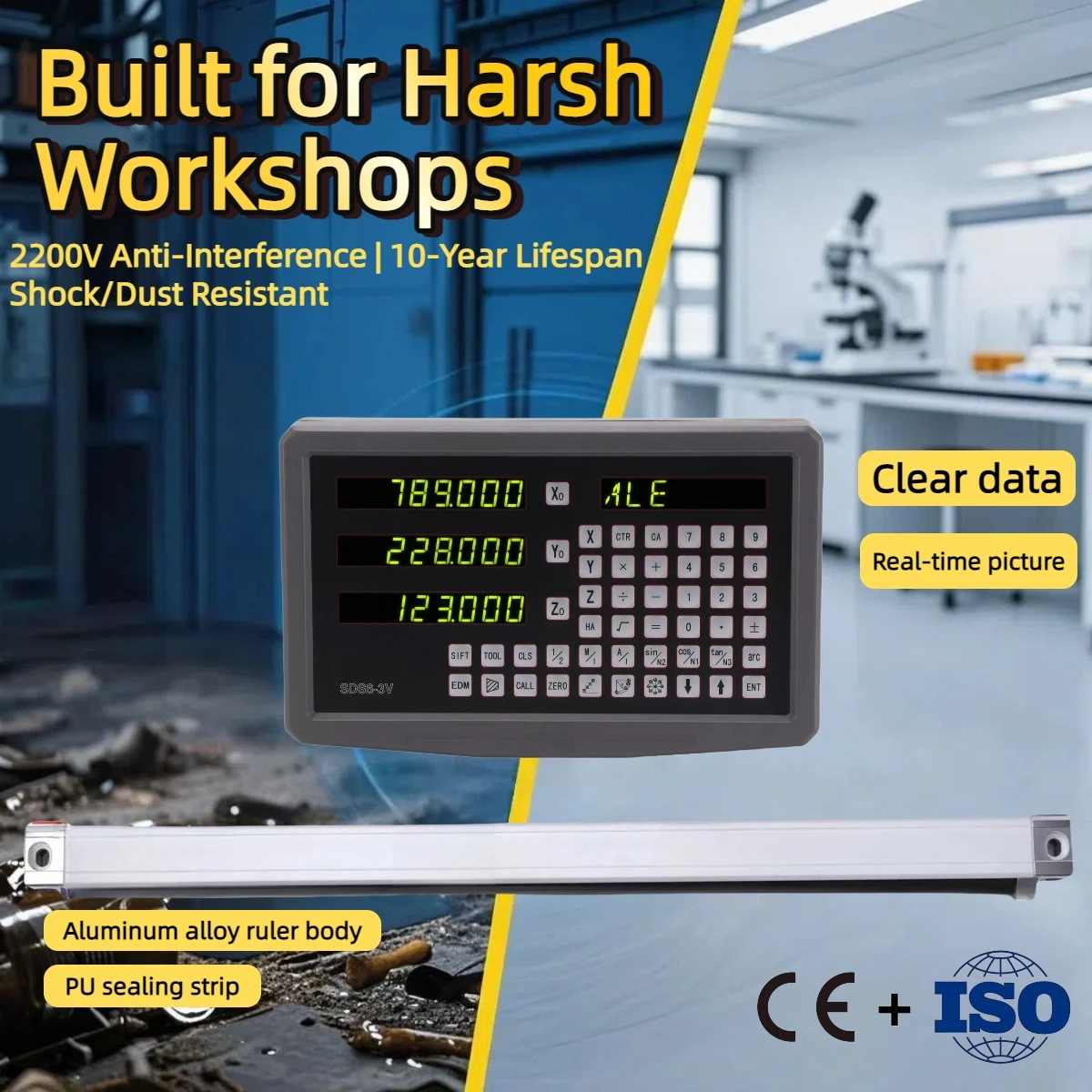 2 3 Axis Dro Set Di…