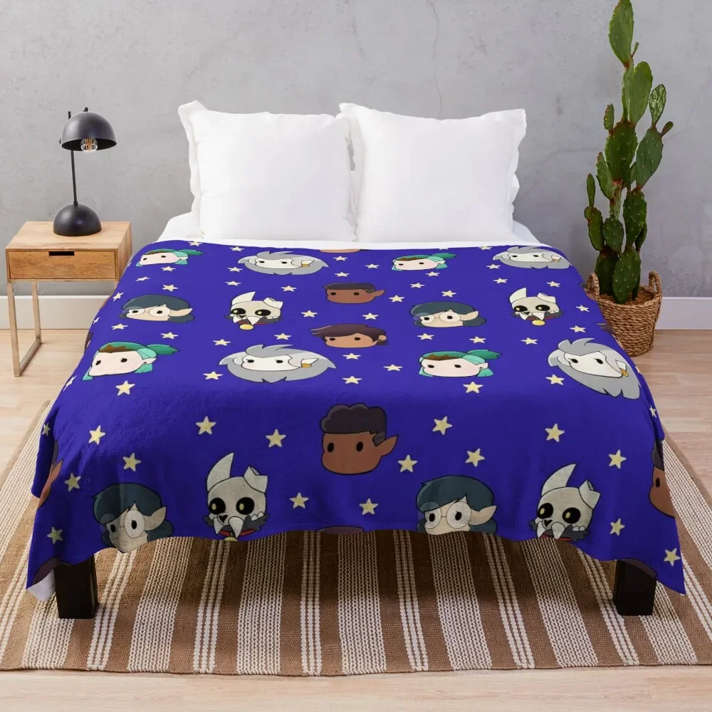 

Chibi Owl House Throw Blanket Soft Plaid Comforter Single Hairys Blankets