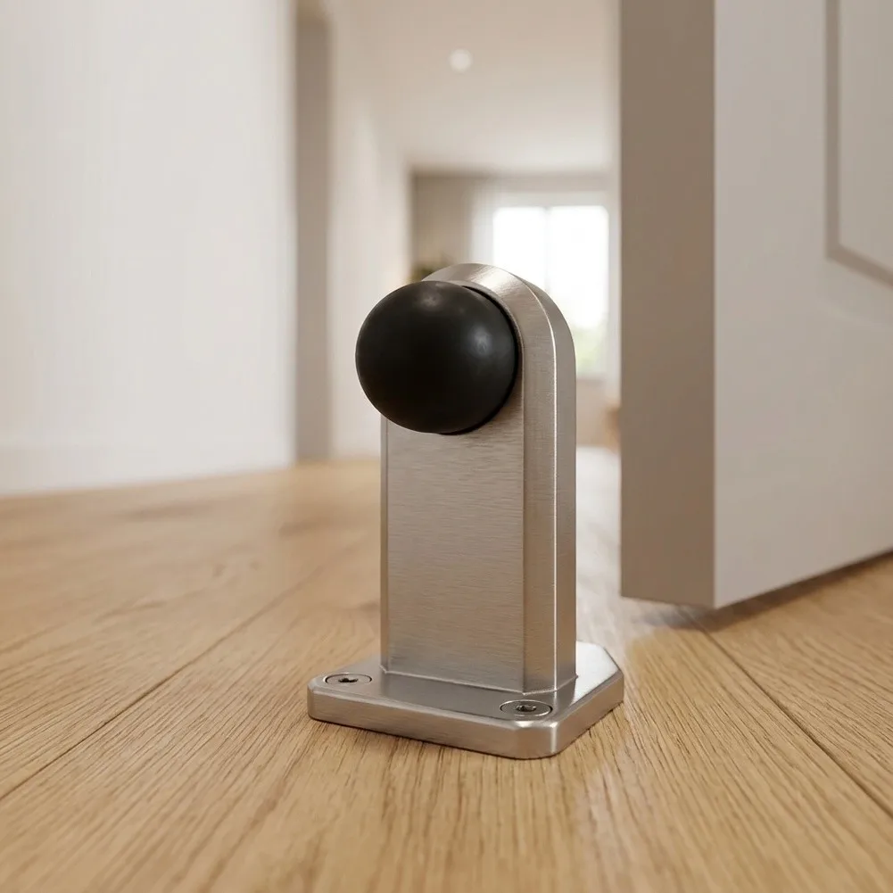 304 Stainless Steel Door Stop As Shown In The Figure Anti-collision Door Stop Hassle-free Setup Process For Hotels