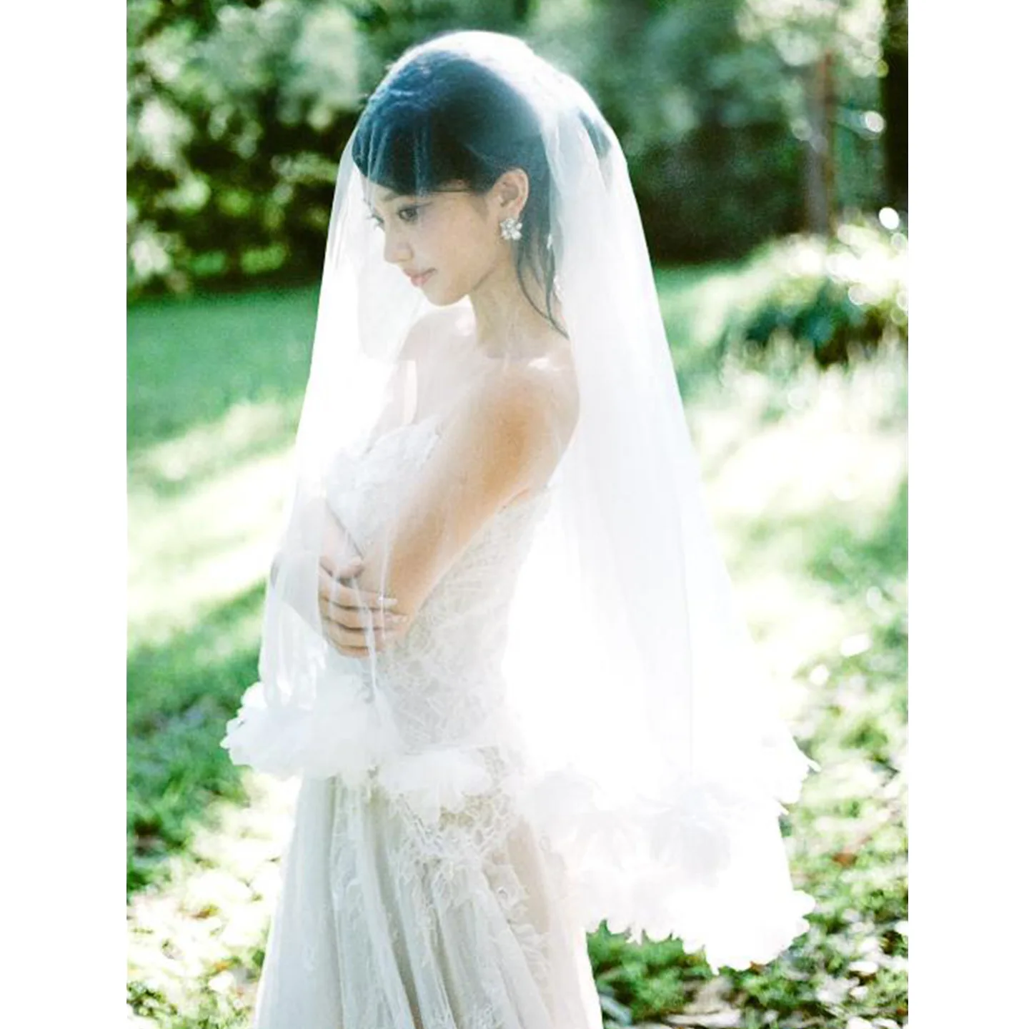 New fashion bridal veil, wedding accessories Mori photo veil short spring and autumn temperament factory direct sales