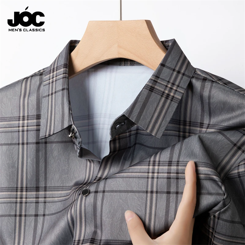 2024 Summer New Men's Business Casual Printed Short Sleeved Shirt Fashion Comfortable Wrinkle Resistant Top