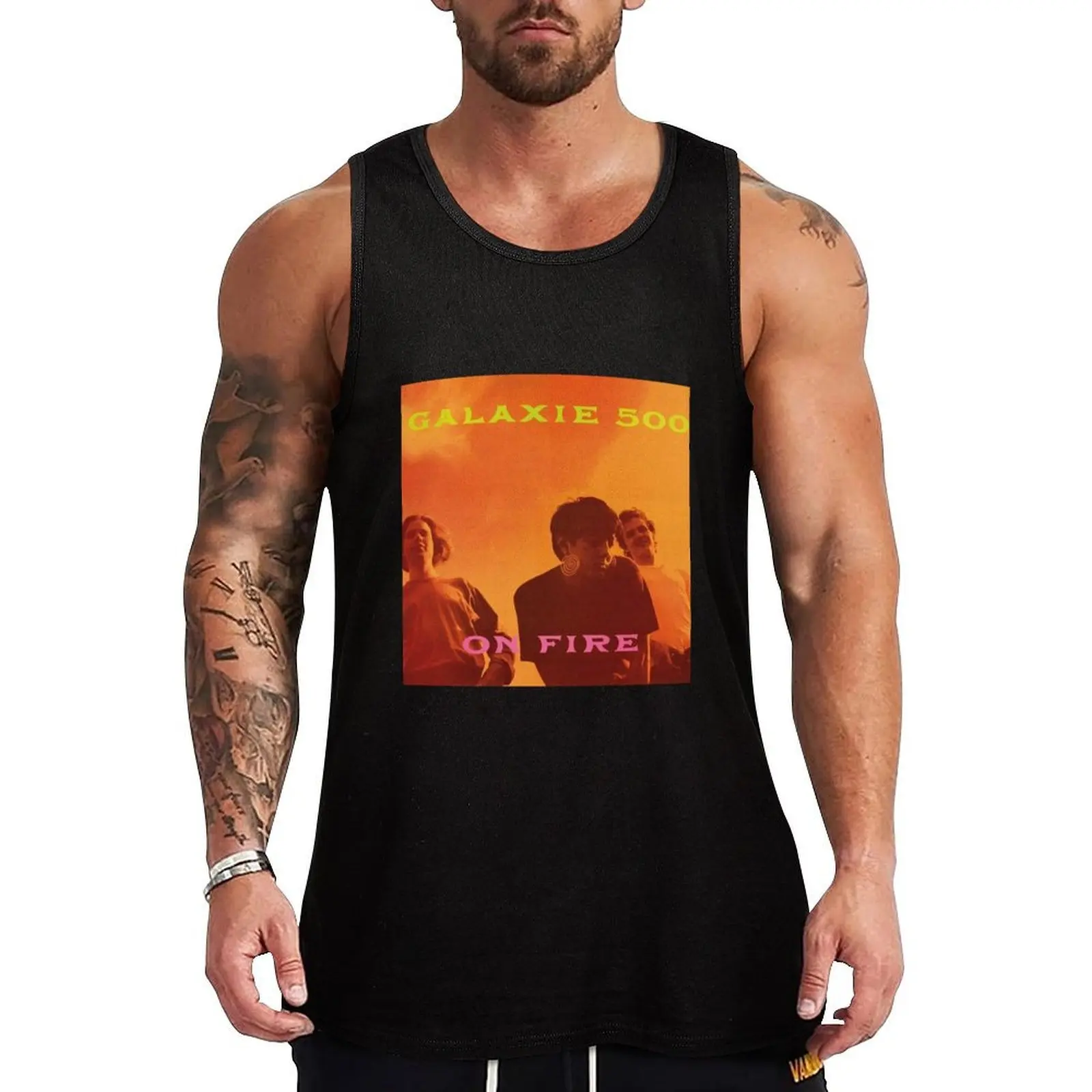 Galaxie 500 On Fire Cover Tank Top Running Tank Top Sleeveless Moisture Wicking Shirt