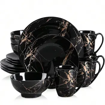 Gold Splash Dinner Set 1